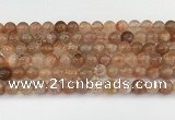 CSS762 15.5 inches 7mm round golden sunstone beads wholesale