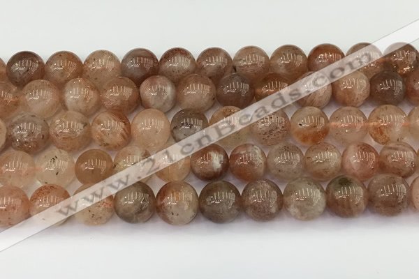 CSS764 15.5 inches 9mm round golden sunstone beads wholesale