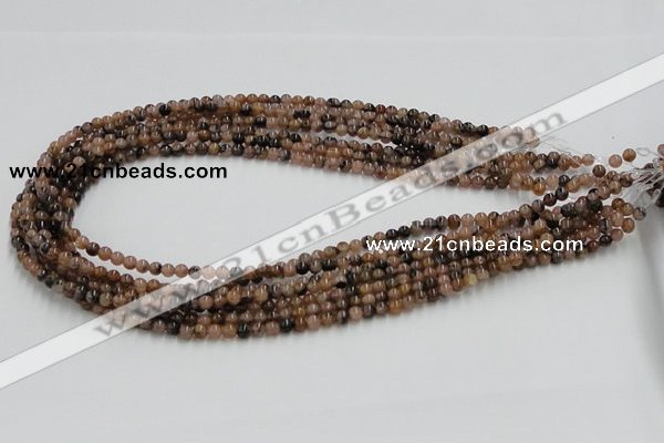 CST01 15.5 inches 4mm round staurolite gemstone beads wholesale