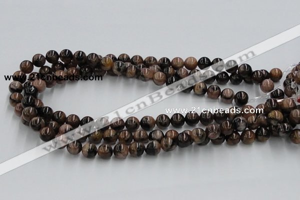 CST04 15.5 inches 10mm round staurolite gemstone beads wholesale