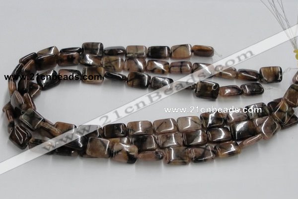 CST14 15.5 inches 12*16mm rectangle staurolite beads wholesale