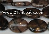 CST25 15.5 inches 15*20mm oval staurolite gemstone beads wholesale