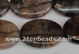 CST27 15.5 inches 22*30mm oval staurolite gemstone beads wholesale