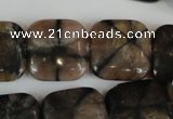 CST43 15.5 inches 20*20mm square staurolite gemstone beads wholesale