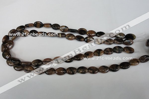 CST46 15.5 inches 10*14mm oval staurolite gemstone beads wholesale