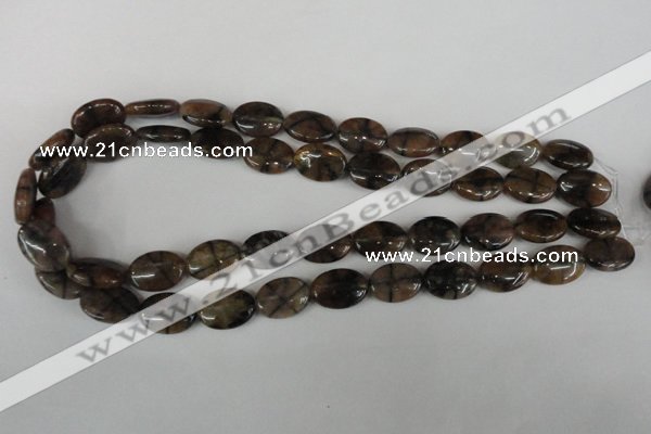CST48 15.5 inches 13*18mm oval staurolite gemstone beads wholesale