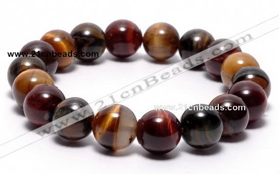 CTB07 7 inches 10mm round tiger eye stretch bracelet wholesale