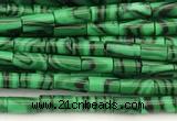 CTB1009 15 inches 2*4mm tube imitate malachite beads