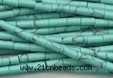 CTB1013 15 inches 2*4mm tube imitation turquoise beads