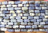 CTB1282 15 inches 6*10mm - 8*10mm faceted tube kyanite beads