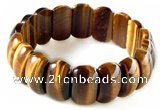 CTB17 7.5 inches 7*11*18mm  yellow tiger eye stretch bracelet