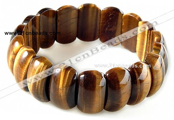 CTB17 7.5 inches 7*11*18mm  yellow tiger eye stretch bracelet