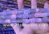 CTB262 15.5 inches 9*11mm - 9*13mm triangle natural morganite beads