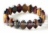 CTB29 7.5 inches 5*11*18mm oval tiger eye stretch bracelet