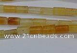 CTB301 15.5 inches 4*6mm tube yellow jade beads wholesale