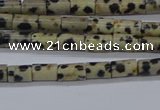 CTB305 15.5 inches 4*6mm tube dalmatian jasper beads wholesale