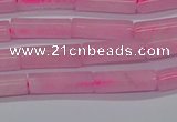 CTB311 15.5 inches 4*13mm tube rose quartz beads wholesale