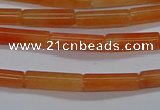 CTB322 15.5 inches 4*13mm tube red aventurine beads wholesale