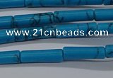 CTB342 15.5 inches 4*13mm tube imitation turquoise beads wholesale