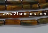 CTB352 15.5 inches 4*13mm tube tiger eye beads wholesale