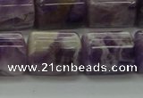 CTB502 15.5 inches 10*13mm triangle dogtooth amethyst beads wholesale