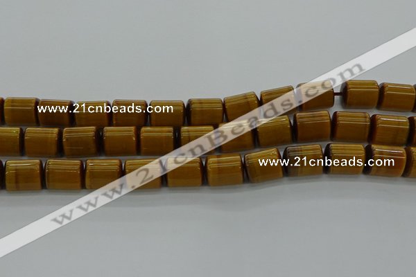 CTB540 15.5 inches 10*13mm triangle golden tiger eye beads wholesale