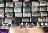 CTB656 15.5 inches 12*16mm faceted tube labradorite beads