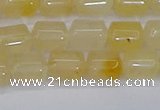 CTB701 15.5 inches 6*8mm tube yellow jade beads wholesale