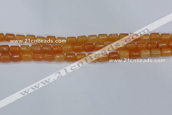 CTB703 15.5 inches 6*8mm tube pink aventurine beads wholesale