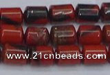 CTB708 15.5 inches 6*8mm tube red jasper beads wholesale