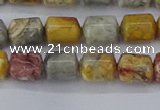 CTB711 15.5 inches 6*8mm tube sky eye stone beads wholesale