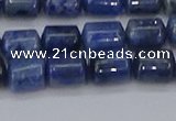 CTB716 15.5 inches 6*8mm tube blue dumortierite beads wholesale