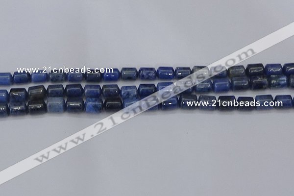 CTB716 15.5 inches 6*8mm tube blue dumortierite beads wholesale