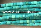 CTB801 15.5 inches 1mm tube turquoise beads wholesale