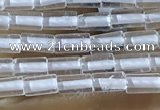 CTB810 15.5 inches 2*4mm tube white crystal beads wholesale