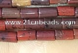 CTB815 15.5 inches 2*4mm tube red jasper beads wholesale