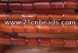 CTB820 15.5 inches 2*4mm tube red agate beads wholesale