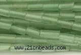 CTB965 15 inches 2*4mm tube green aventurine jade beads