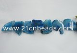 CTD1507 Top drilled 25*40mm - 35*55mm freeform agate slab beads