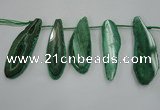 CTD1526 Top drilled 30*65mm - 35*80mm freeform agate slab beads