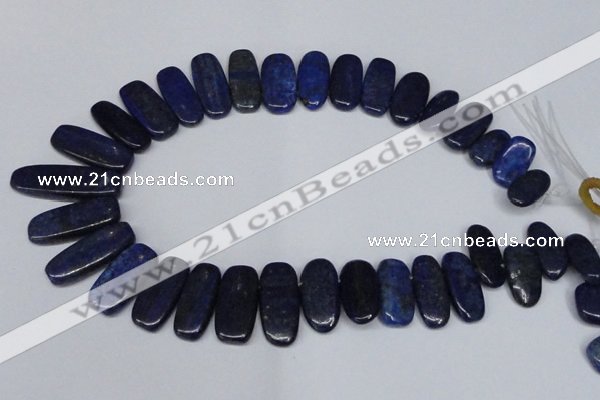 CTD1581 Top drilled 10*20mm - 12*35mm freeform lapis lzuli beads