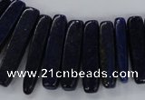 CTD1584 Top drilled 7*12mm - 8*45mm sticks lapis lazuli beads