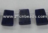 CTD1589 Top drilled 13*18mm trapezoid lapis lazuli gemstone beads