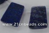 CTD1590 Top drilled 20*25mm trapezoid lapis lazuli gemstone beads