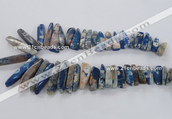 CTD1666 Top drilled 8*25mm - 15*50mm sticks agate gemstone beads