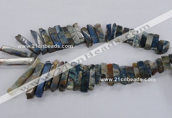 CTD1667 Top drilled 8*20mm - 10*50mm sticks agate gemstone beads