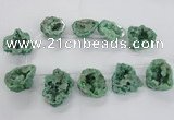 CTD1685 Top drilled 15*25mm - 30*35mm nuggets druzy agate beads