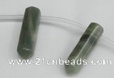 CTD1801 Top drilled 10*30mm - 10*32mm sticks seaweed quartz beads