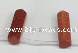 CTD1804 Top drilled 10*30mm - 10*32mm sticks goldstone beads