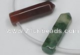 CTD1811 Top drilled 10*30mm - 10*32mm sticks Indian agate beads